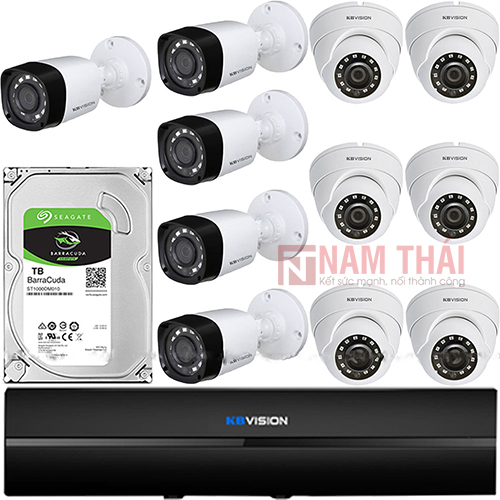 Lắp đặt trọn bộ 11 camera giám sát 1.0MP Kbvision - nam thái