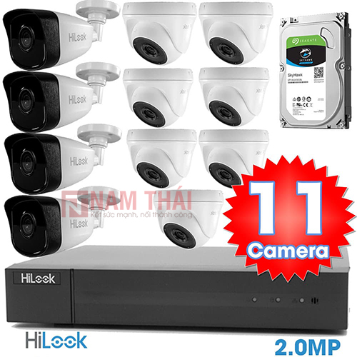 Lắp đặt trọn bộ 11 camera giám sát 2.0MP HiLook - nam thái
