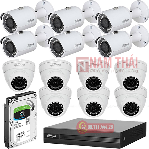 Lắp đặt trọn bộ 13 camera giám sát 1.0M Dahua - nam thái