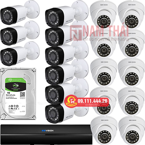 Lắp đặt trọn bộ 19 camera giám sát 1.0M Kbvision - nam thái