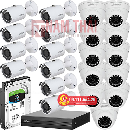 Lắp đặt trọn bộ 21 camera giám sát 1.0M Dahua - nam thái