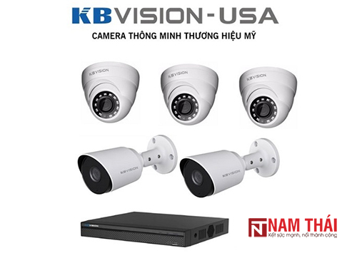 Lắp đặt trọn bộ 5 camera IP giám sát 1.0MP KBvision - nam thái