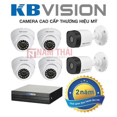 Lắp đặt trọn bộ 6 camera IP giám sát 1.0MP KBvision - nam thái