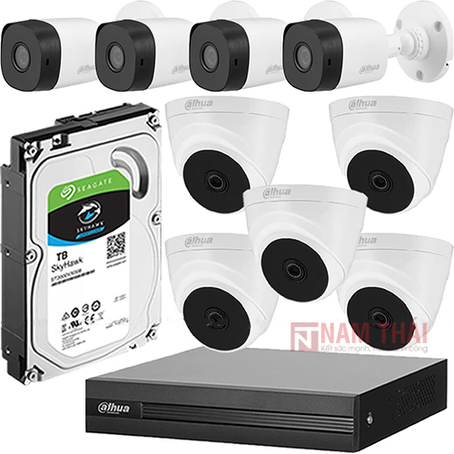 Lắp đặt trọn bộ 9 camera giám sát 2.0MP Dahua - nam thái