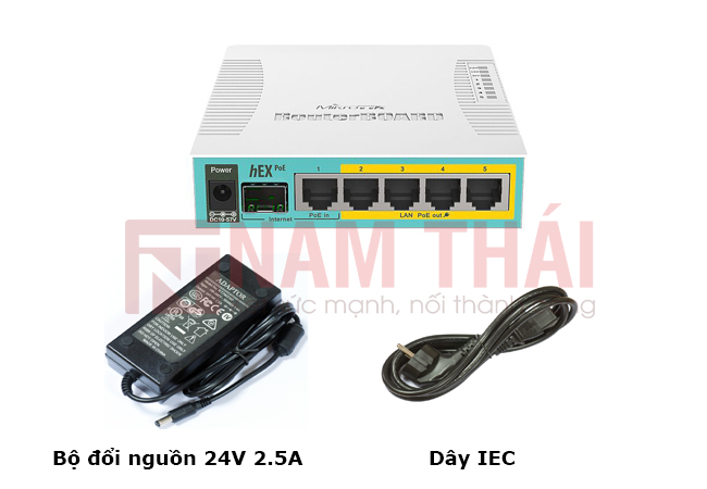 Thiết bị cân bằng tải ROUTER MIKROTIK RB960PGS (hEX PoE) - nam thái