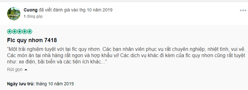 đánh giá FLC luxury resort quy nhơn