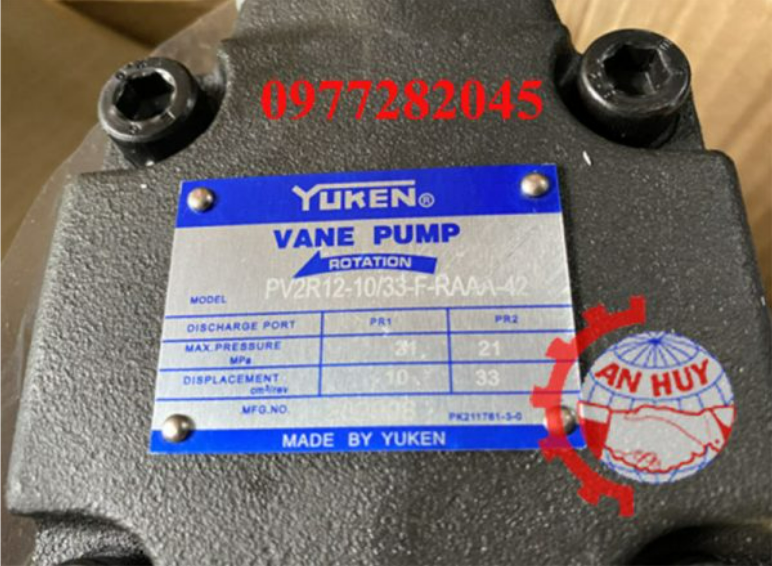 Bơm cánh gạt gạt 2 tầng PV2R12-10/33-FRAAA-42 Yuken