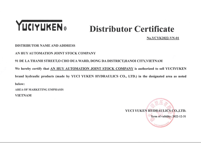 chứng nhận YuciYuken