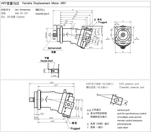 motor-piston-a6v-huade