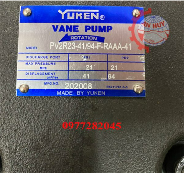 Bơm cánh gạt Yuken PV2R23-41/94-FRAAA-41