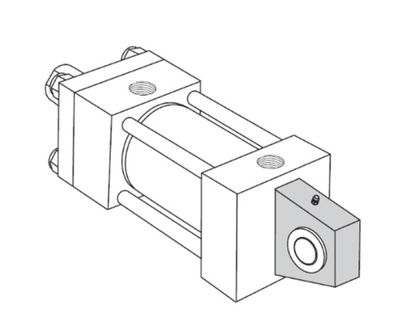 Kích thước lắp đặt xy lanh thủy lực Diverter Damper Parker 22 06.00SB2HLPV47A54.100