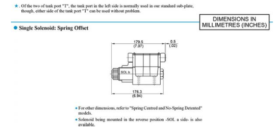 Bản vẽ kích thước van DSG-03-3C3-A240-50 Yuci Yuken
