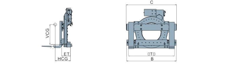 Bản vẽ bộ kẹp quay D-series
