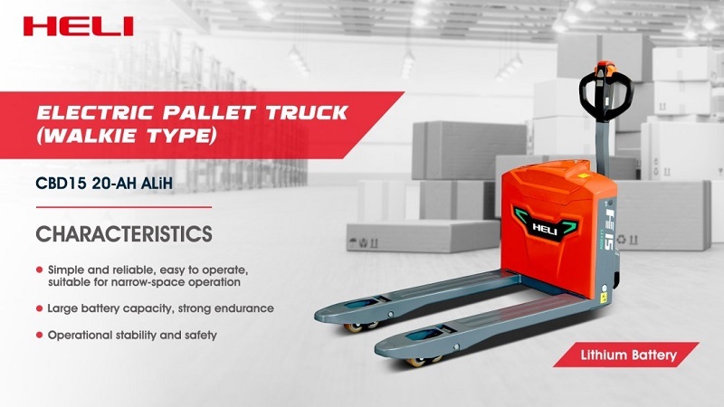 Xe nâng tay điện lithium 1.5 tấn đến 2 tấn model CBD20-ALIH