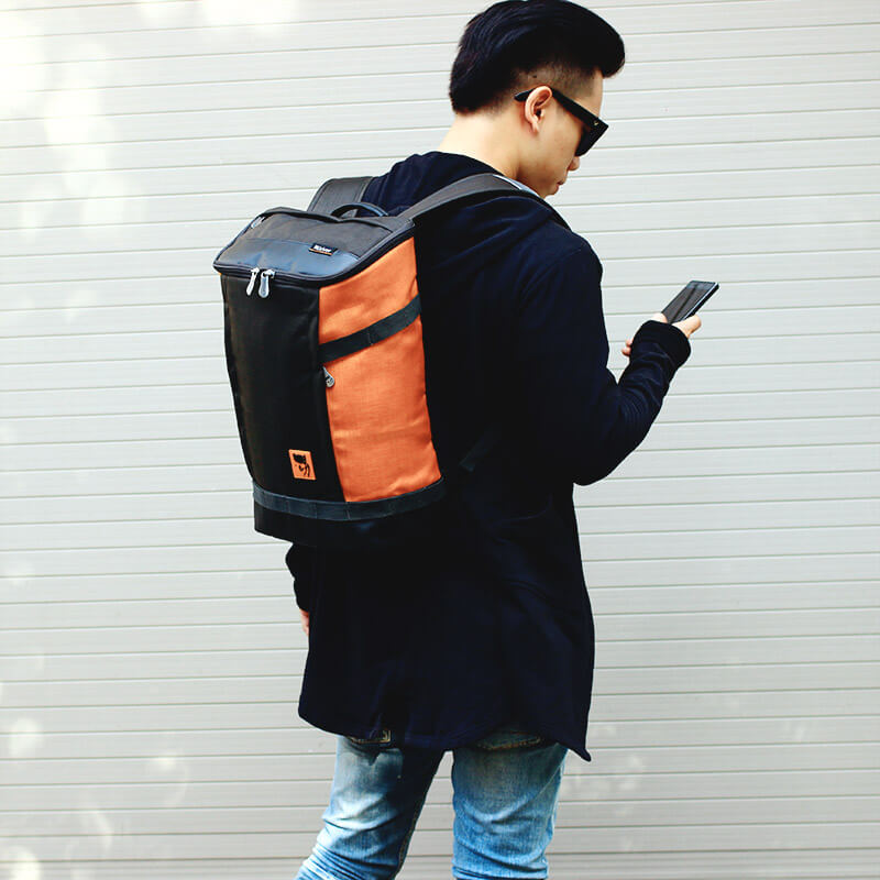 Balo Mikkor Irvin Charcoal/Orange