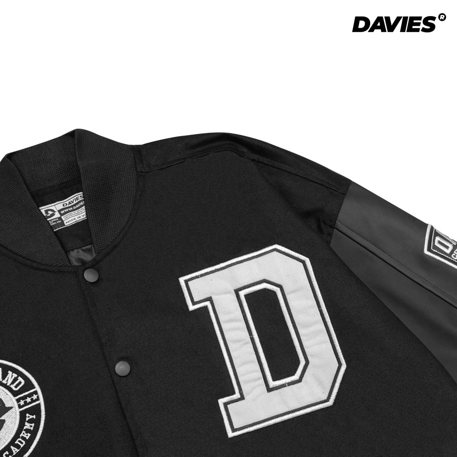 áo khoác bóng chày local brand varsity baseball academy leather jacket