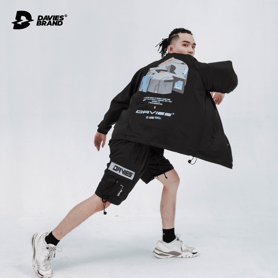 áo khoác dù local brand form rộng