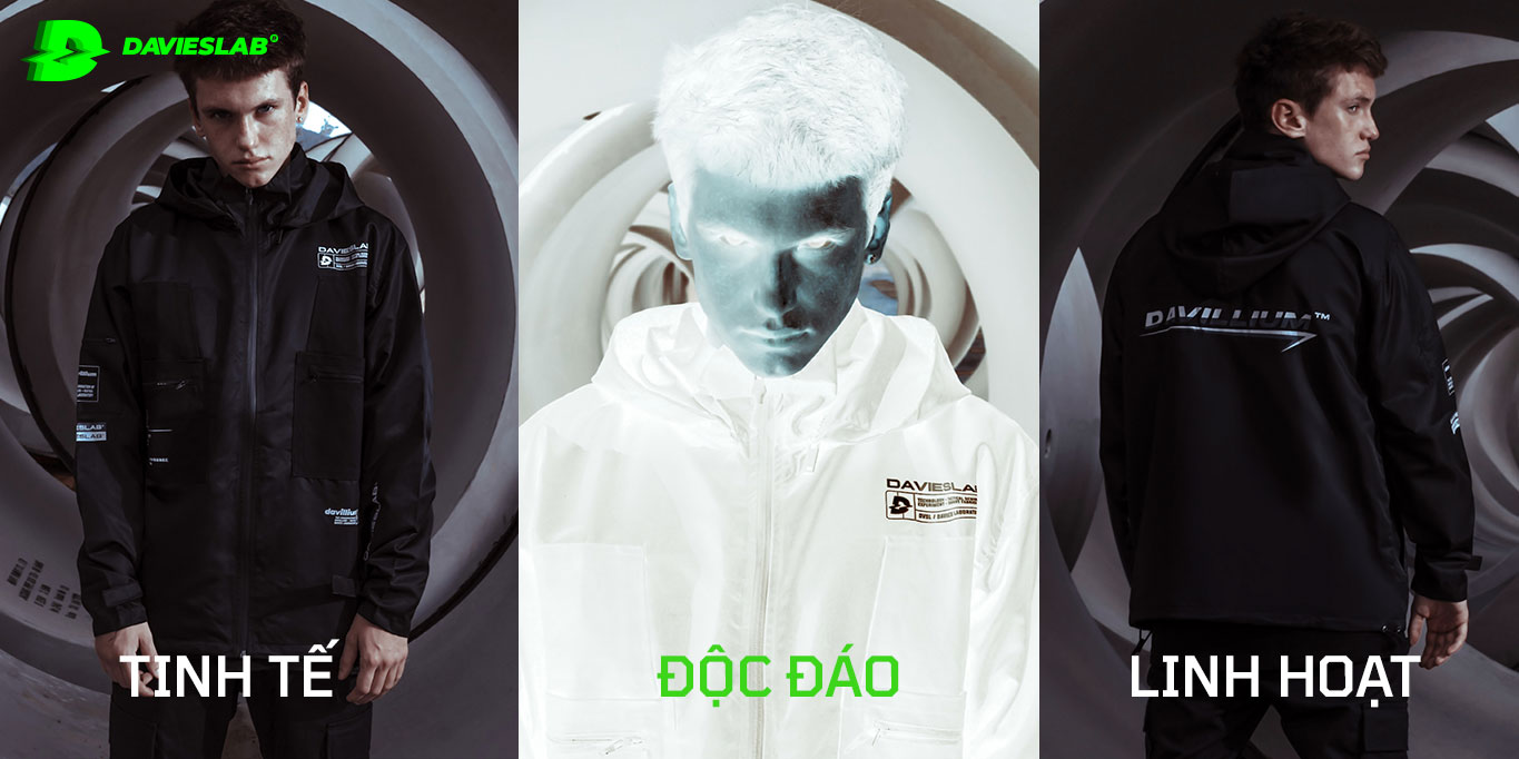 áo khoác local brand limited davillium 006 chi tiết