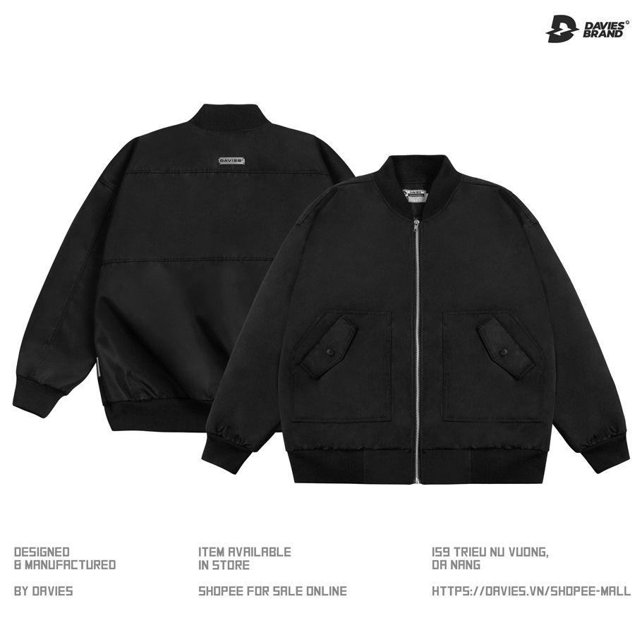 áo khoác local brand nam màu đen đẹp