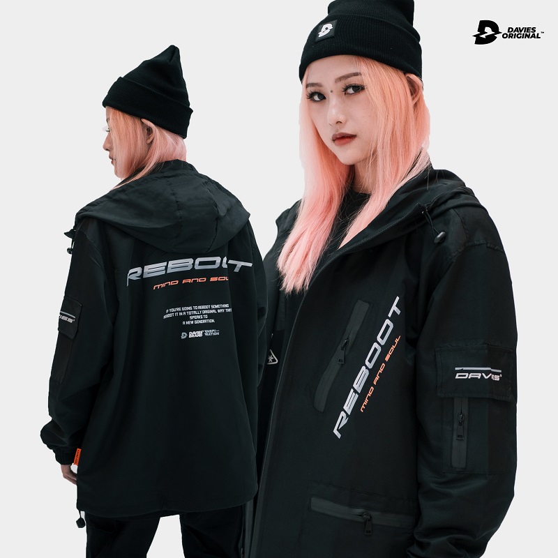 Áo khoác street style có nón