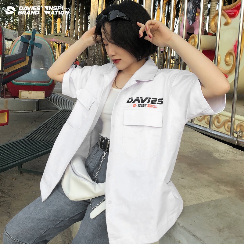 áo sơ mi trắng nữ streetwear