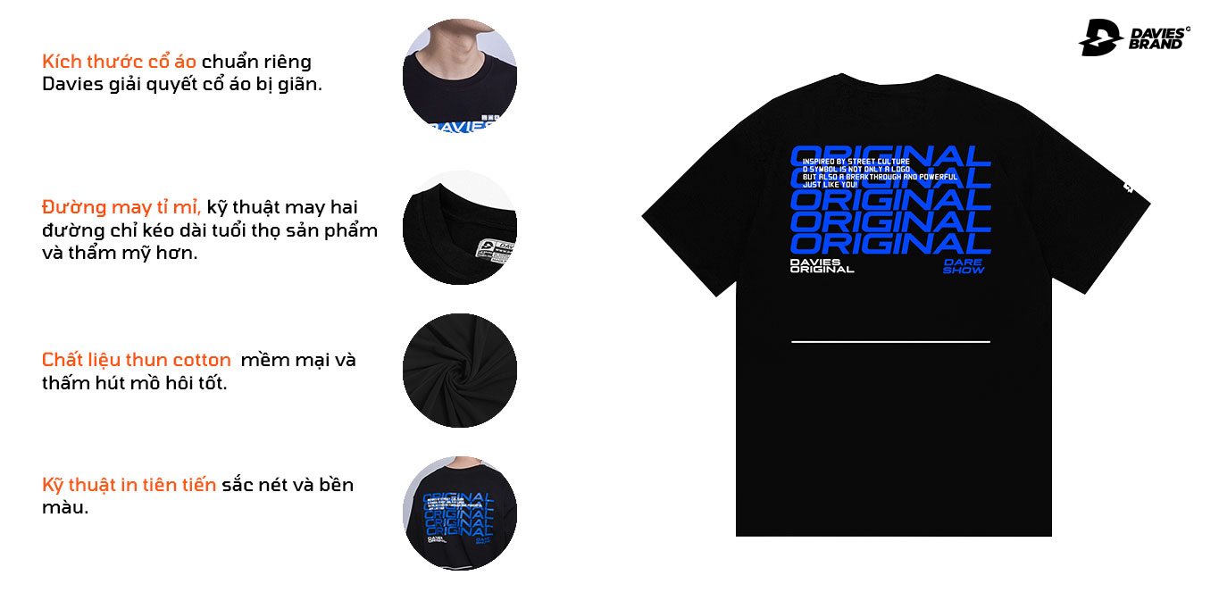 áo thun nam form rộng tay lỡ màu đen