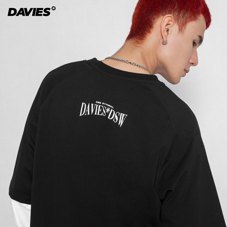 áo thun nam form rộng tay lỡ màu đen