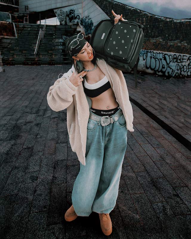 Balo local brand đi học màu đen hoạ tiết đẹp Special Backpack