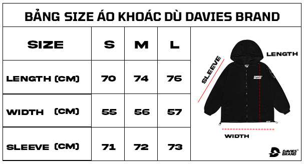 áo khoác dù local brand davies