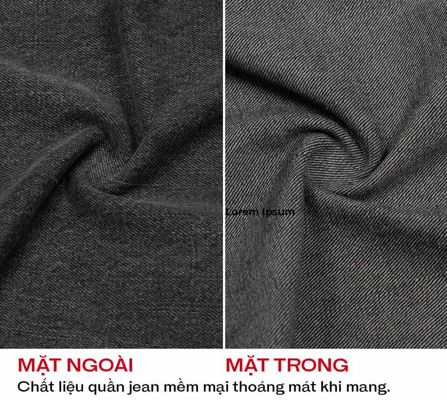 quần jean nam ống rộng locla brand đẹp