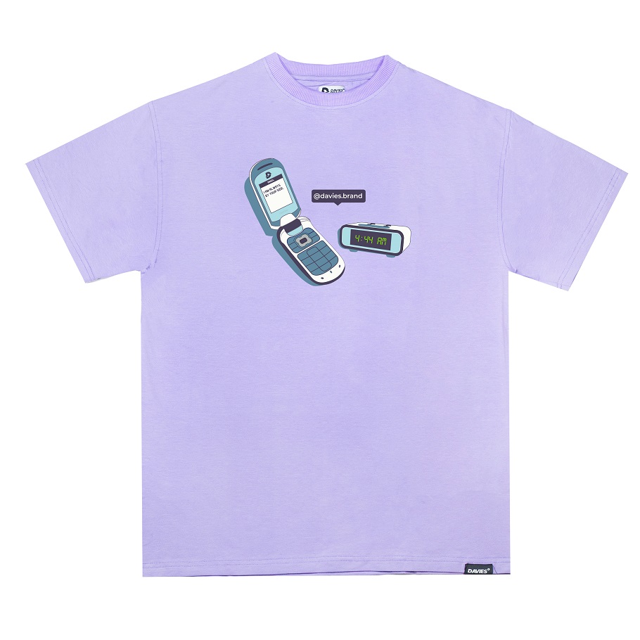 Áo thun violet nữ streetwear