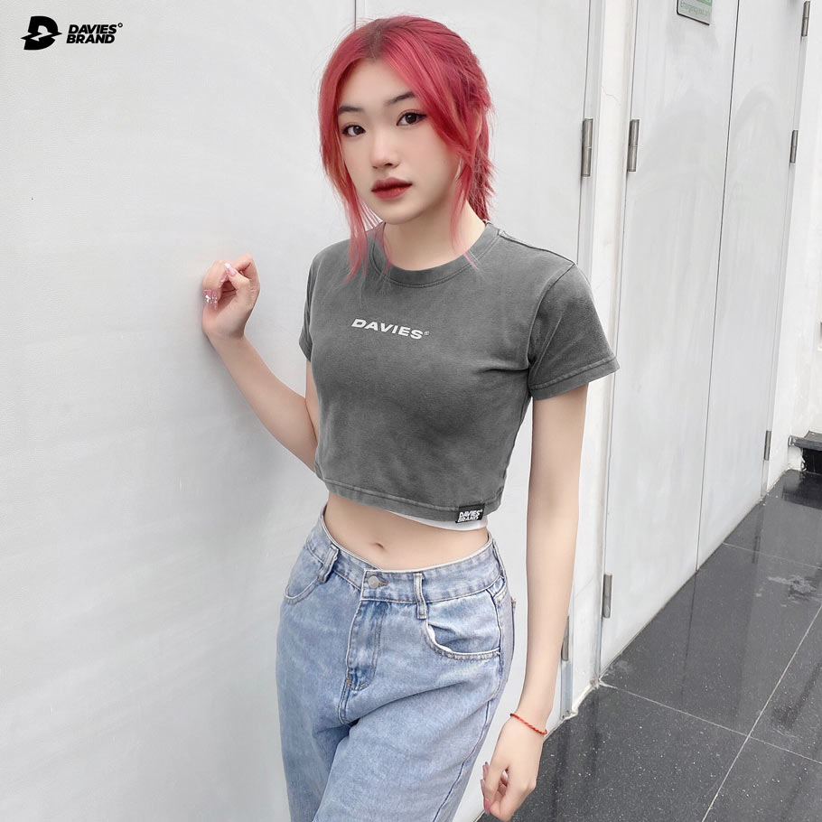 áo croptop ôm eo nữ wash croptop local brand đẹp