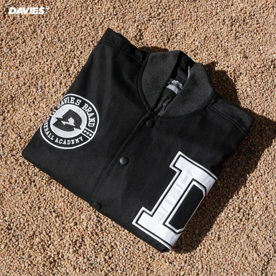 áo khoác bóng chày local brand varsity baseball academy leather jacket