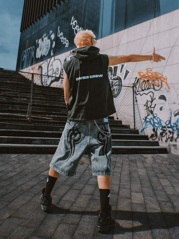 áo khoác gile nữ nam có mũ vải dù màu đen local brand