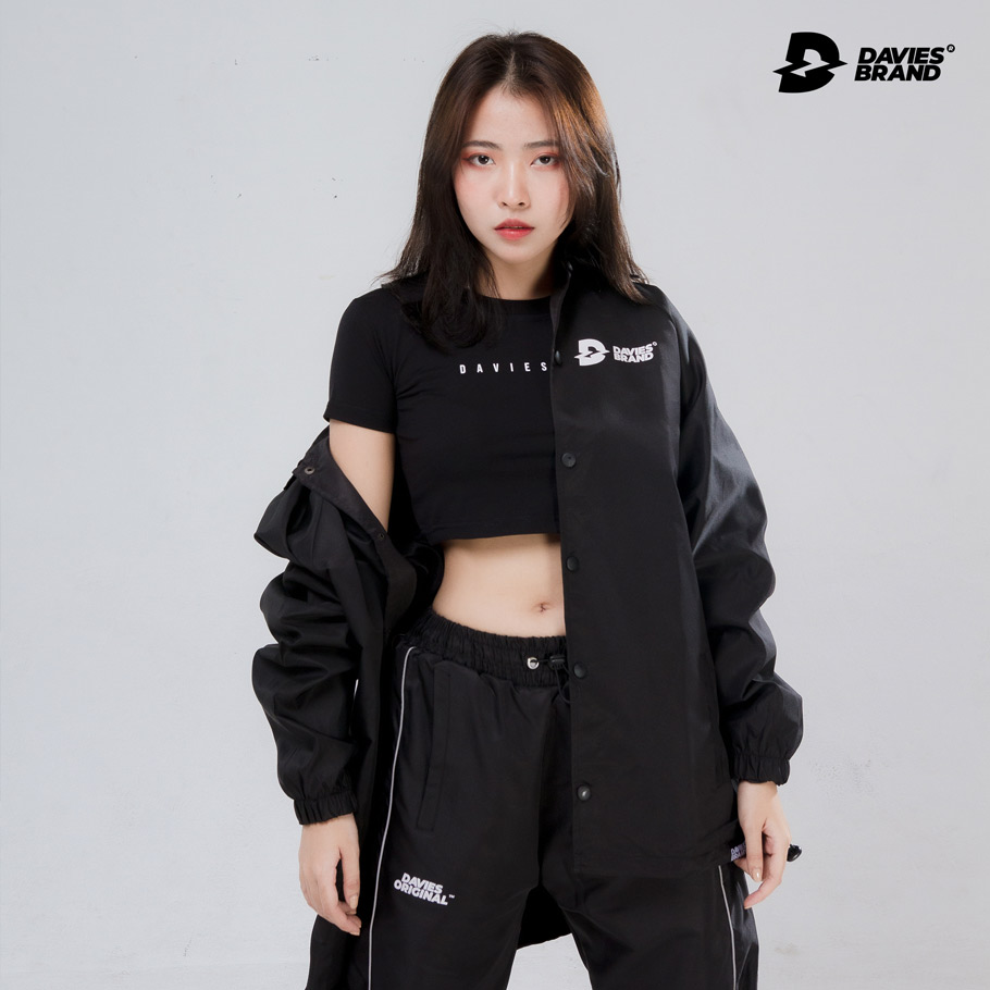 áo khoác local brand nữ màu đen
