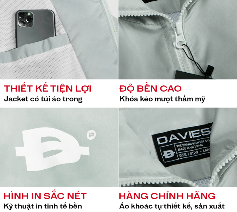 Áo khoác local brand đẹp Davies