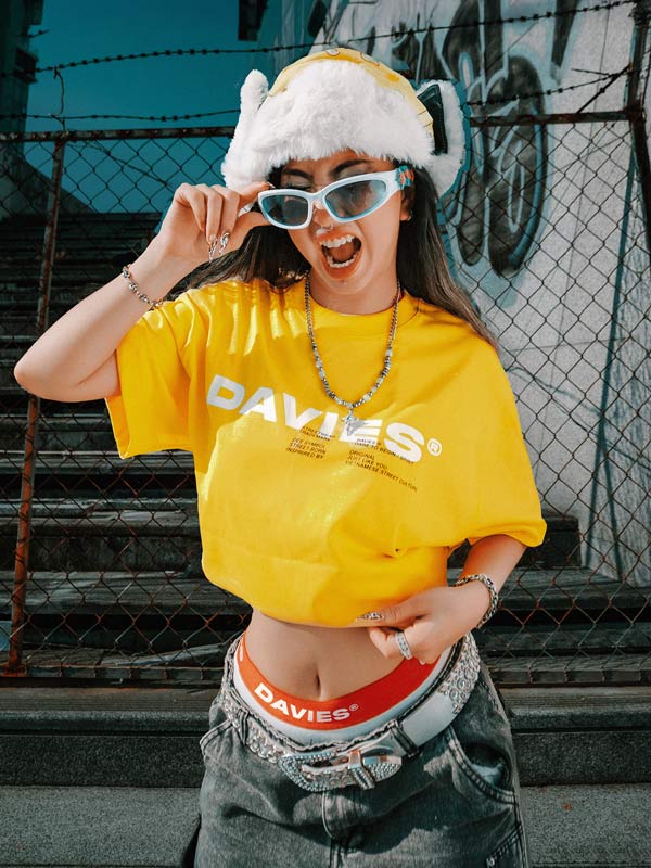 Áo thun form rộng nam nữ local brand Davies