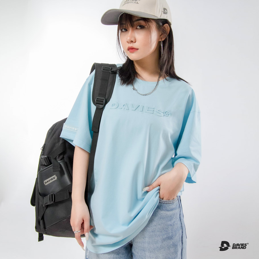 áo thun local brand đẹp giá rẻ màu xanh