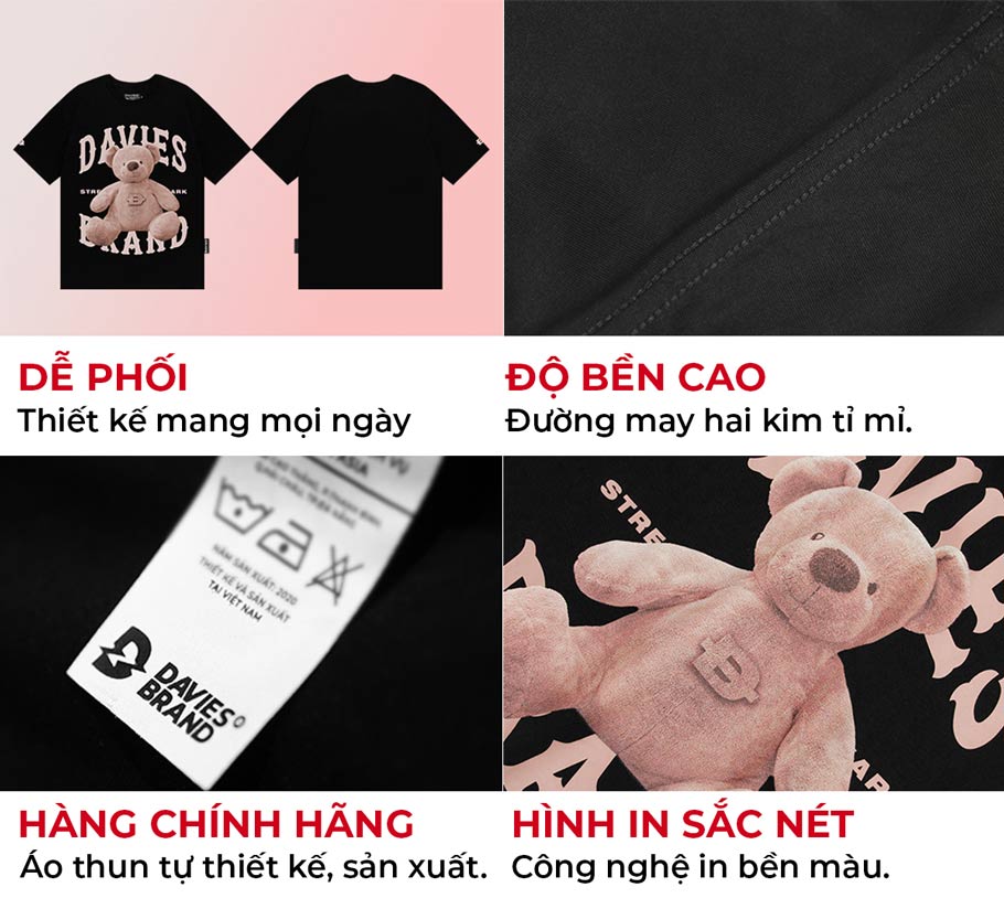 áo thun local brand đẹp màu đen form rộng tay lỡ