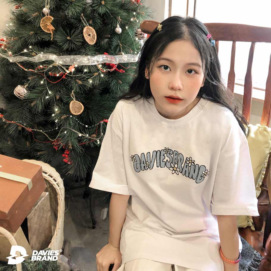 áo thun local brand nữ màu trắng