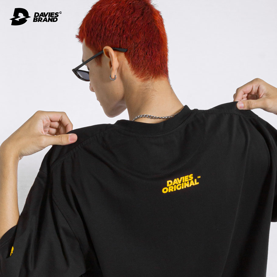 áo thun nam form rộng tay lỡ đen