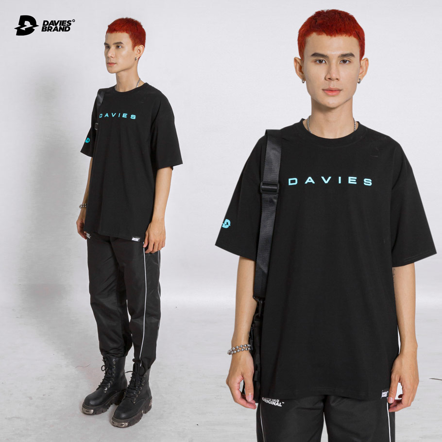 áo thun nam form rộng tay lỡ đen