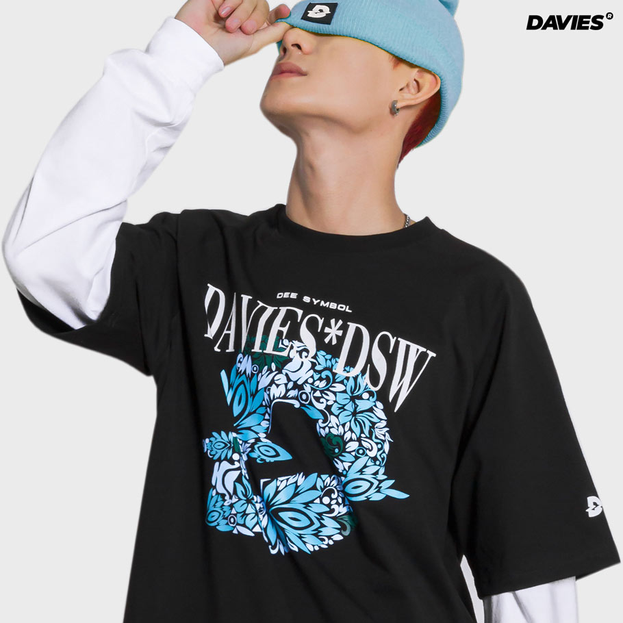 áo thun nam form rộng tay lỡ màu đen