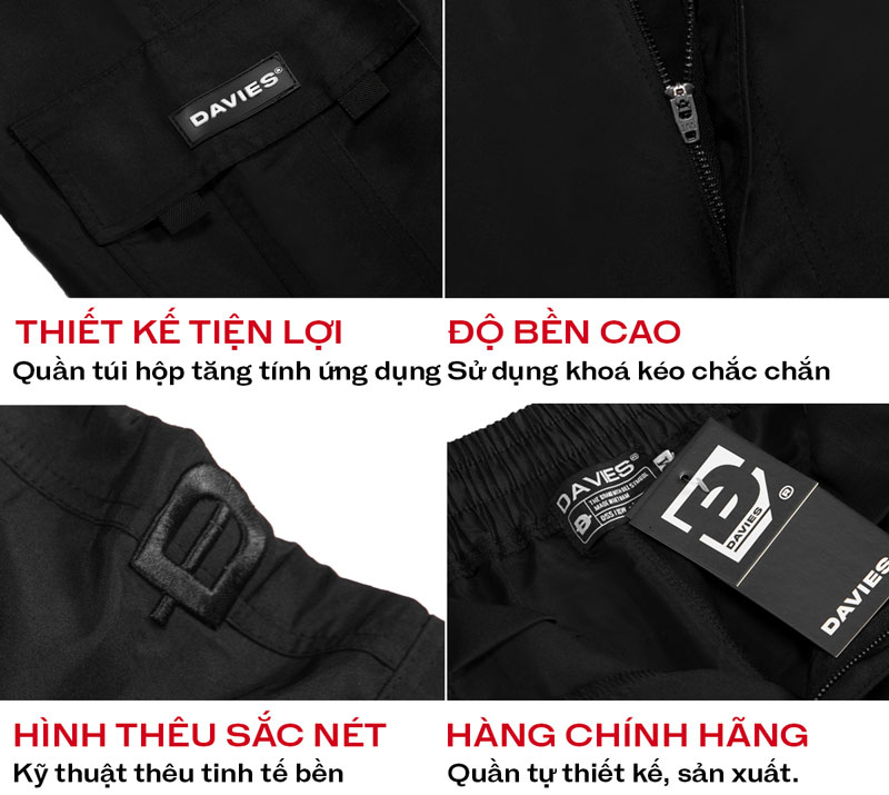 Quần ống rộng local brand nam Davies