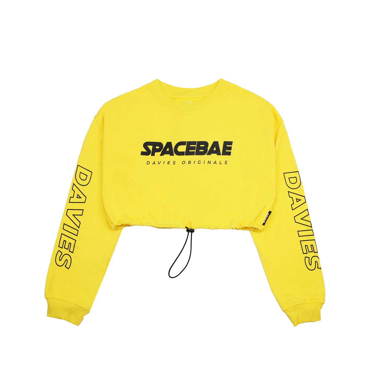 DSS Croptop LS Space Bae-YELLOW