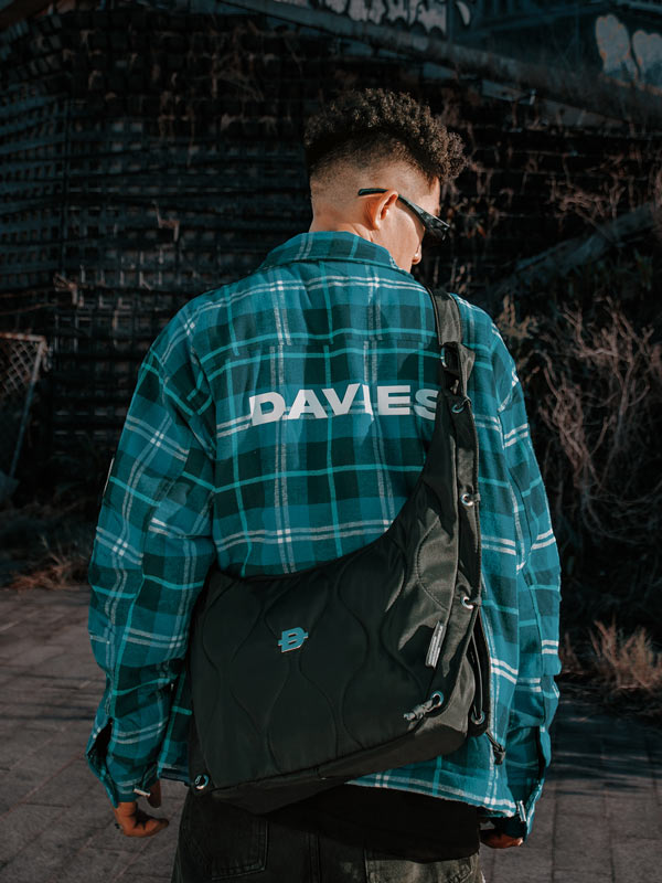 Túi đeo chéo local brand đẹp vải dù chần bông