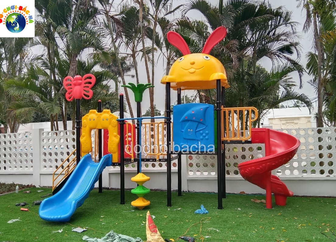 Đồ chơi bắc hà - cung cấp lắp đặt sân chơi ngoài trời tại villa Fontana Đồi Bông, Minh Trí, Sóc Sơn, Hà Nội