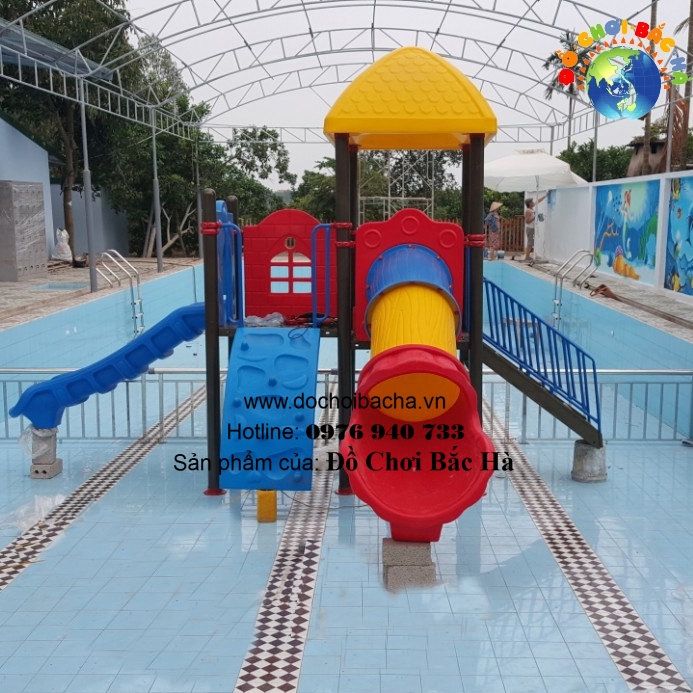 Lắp Đặt Cầu Trượt Bể Bơi 2 Khối Tại Hà Nam