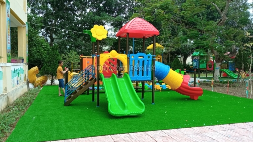 Bắc hà - cung cấp lắp đặt sân chơi ngoài trời cho mầm non Hương Bình, Hà Tĩnh