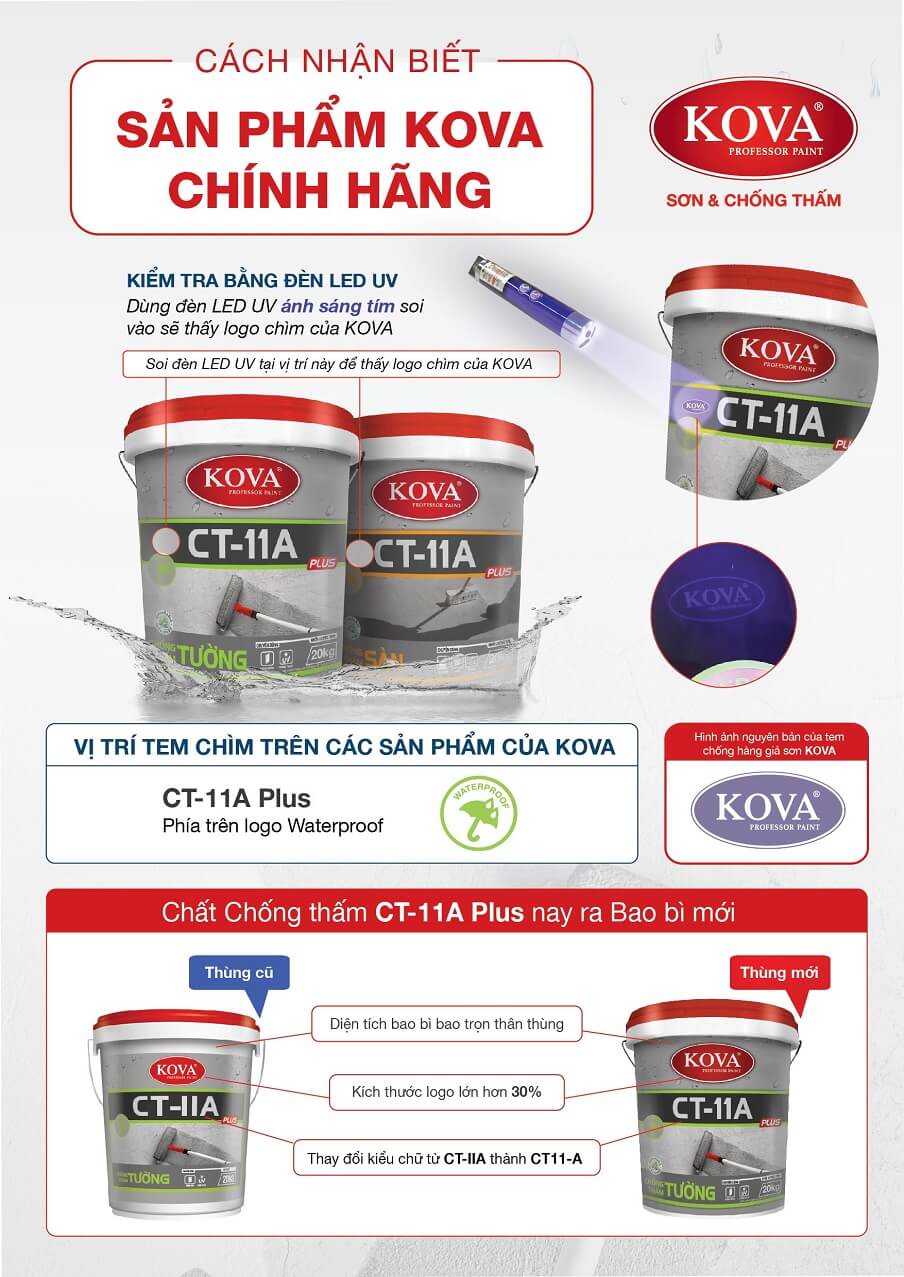 cách phân biệt hàng thật hàng giả sơn kova